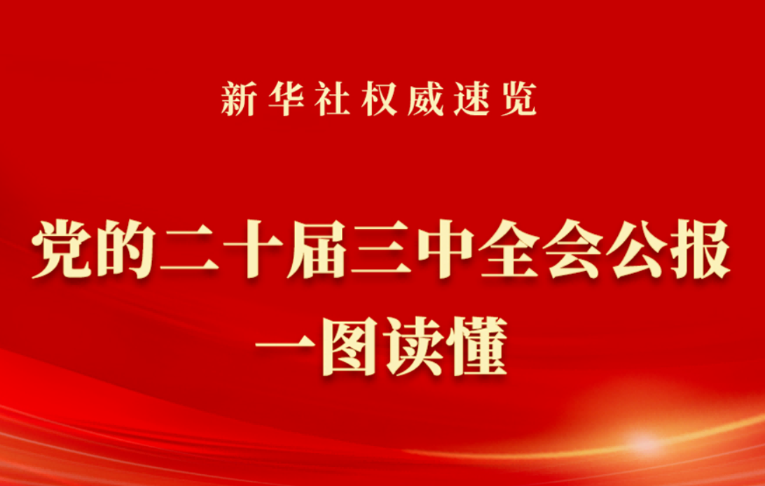 黨的二十屆三中全會公報一圖讀懂